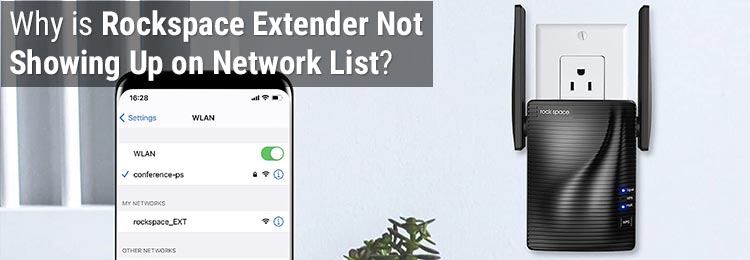 Why is Rockspace Extender Not Showing Up on Network List?
